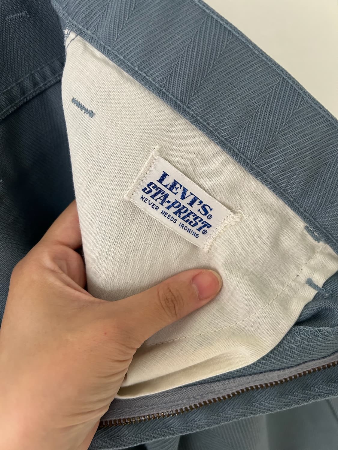 70's vtg Levis HBT Sta-Prest Big E Pant. 상품이미지5