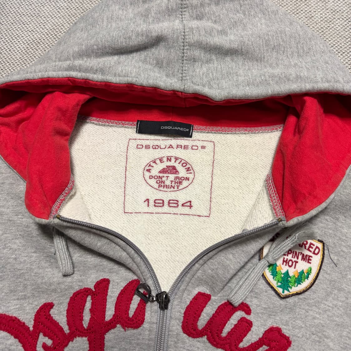 디스퀘어드2 그레이 후드집업 상품이미지3