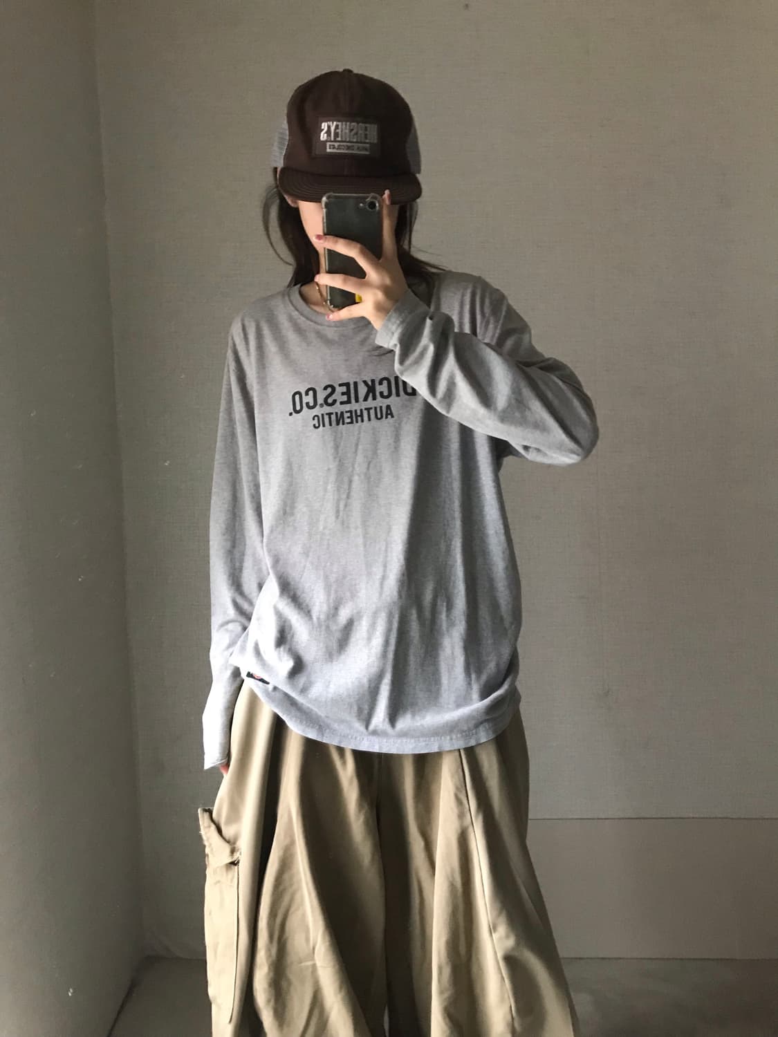 디키즈 그레이 롱슬리브 상품이미지1