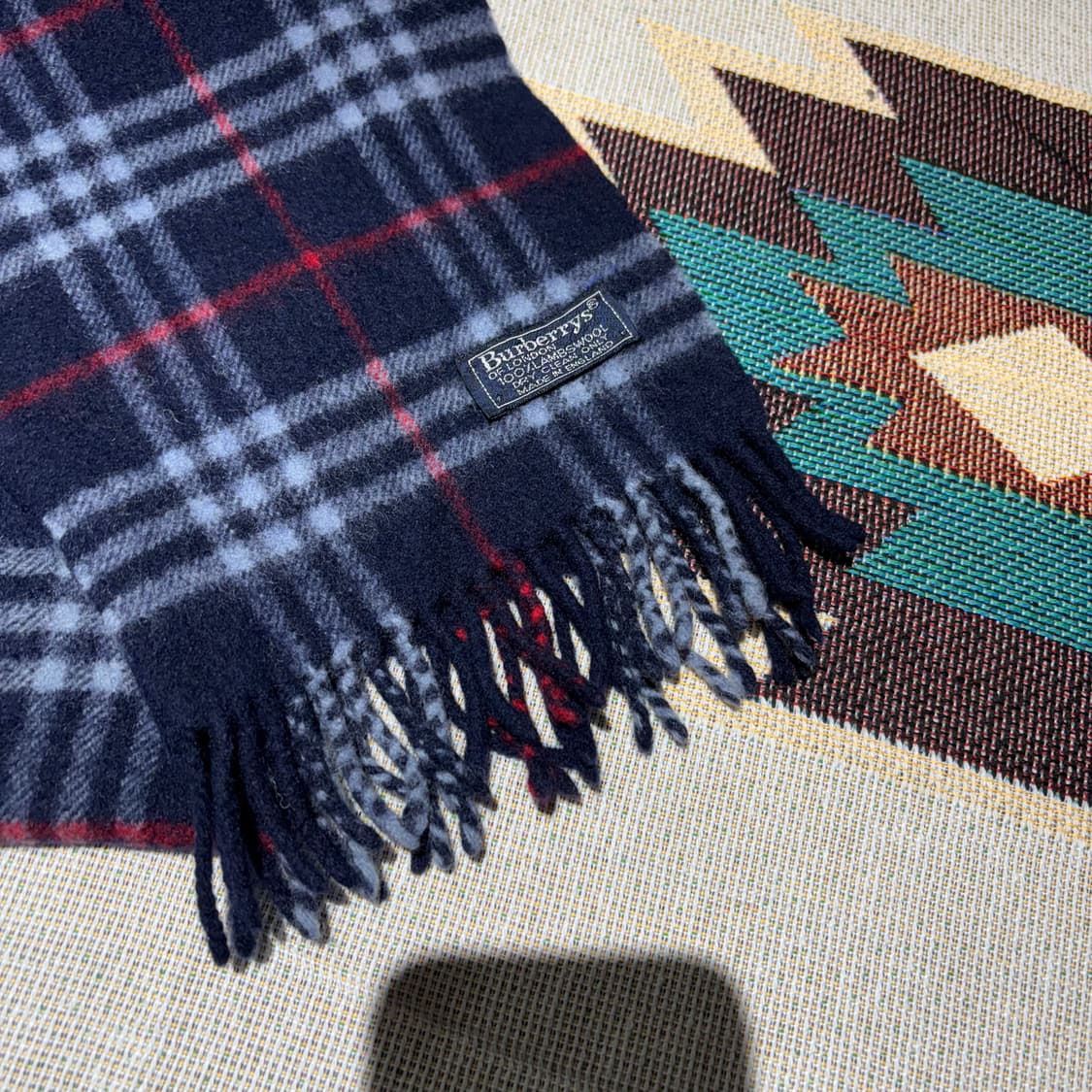 버버리 체크패턴 빈티지 머플러 상품이미지2