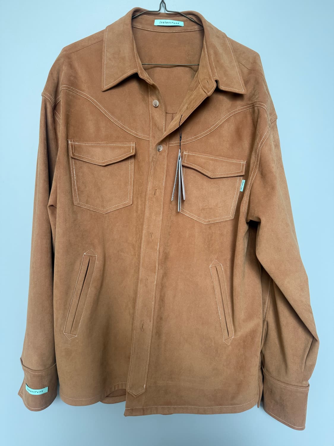 Instant Funk 스웨이드 셔츠 상품이미지1