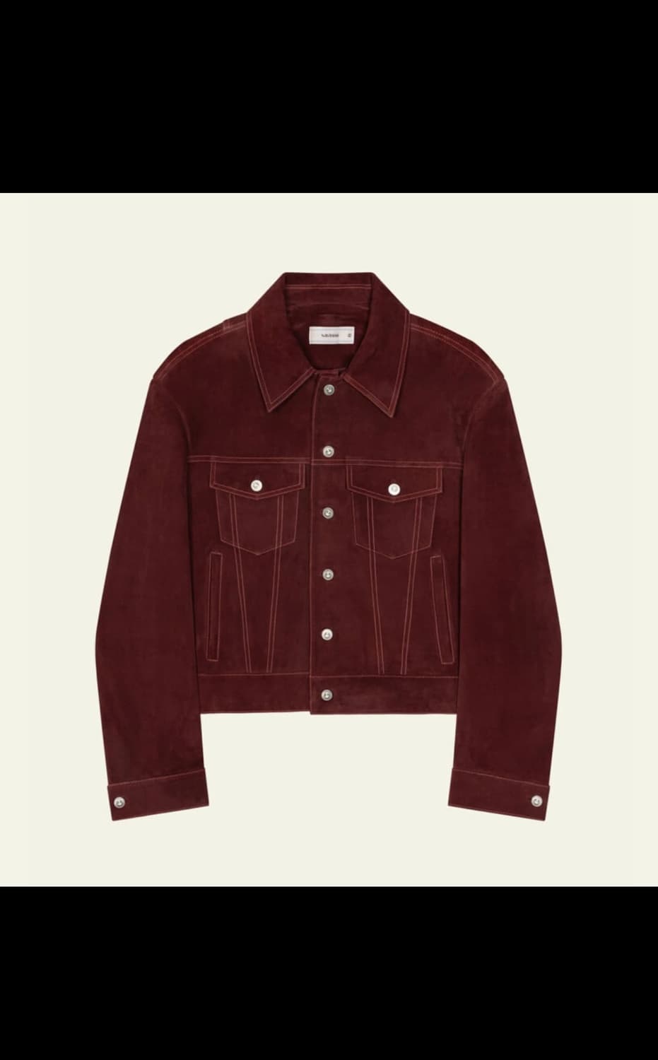 구매) 웨이비니스 스웨이드 자켓 버건디 1사이즈 상품이미지1