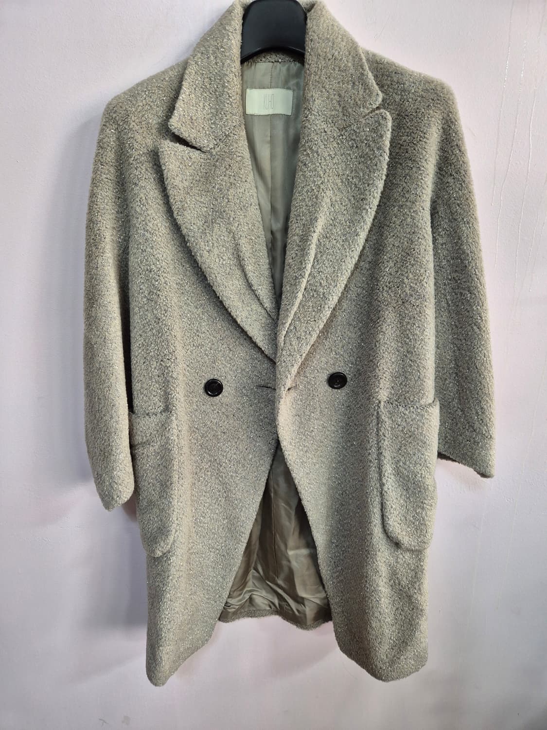 kuho 회색 하프 코트 상품이미지2