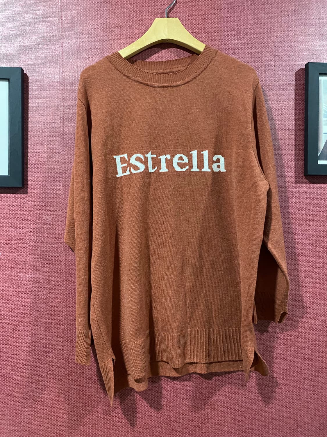 레터링 니트 상품이미지1