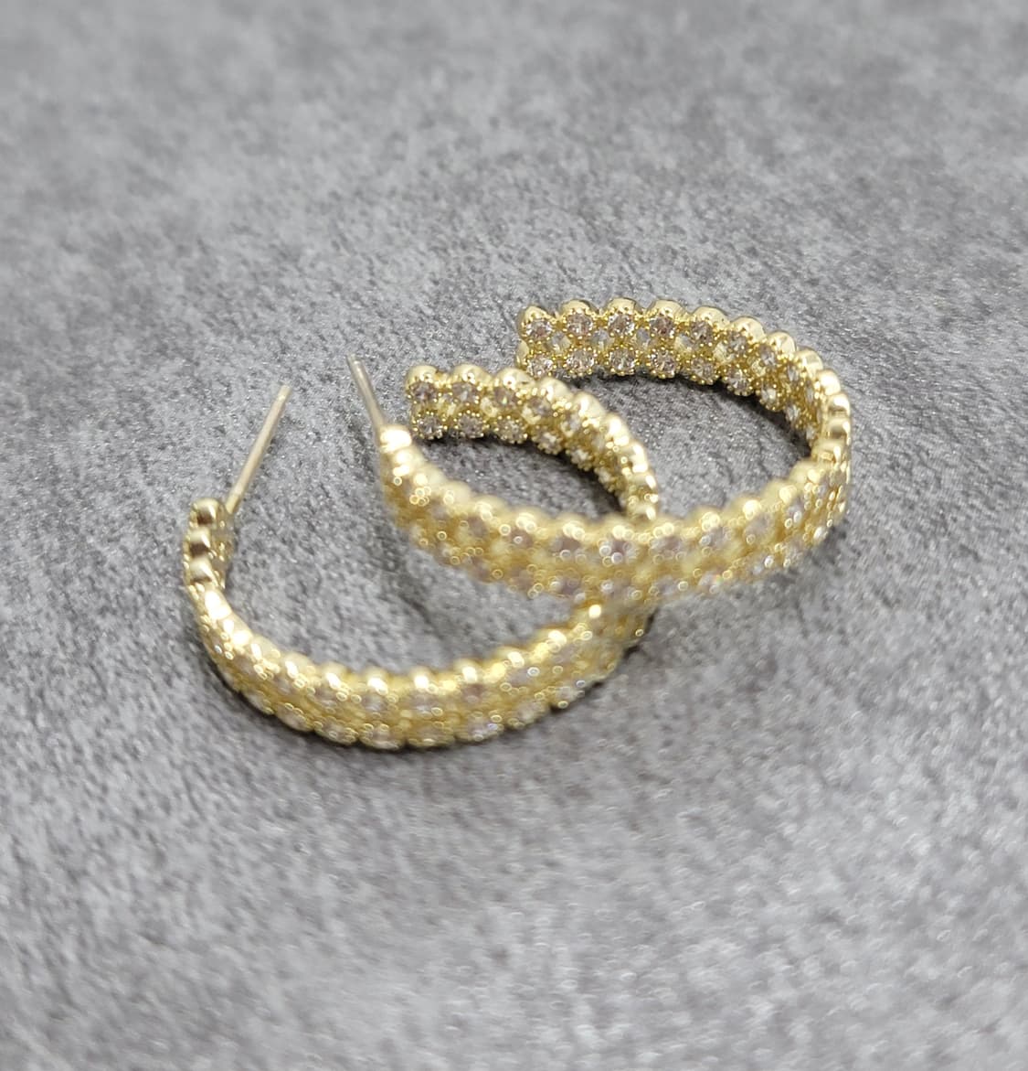 pave tennis earrings 상품이미지1