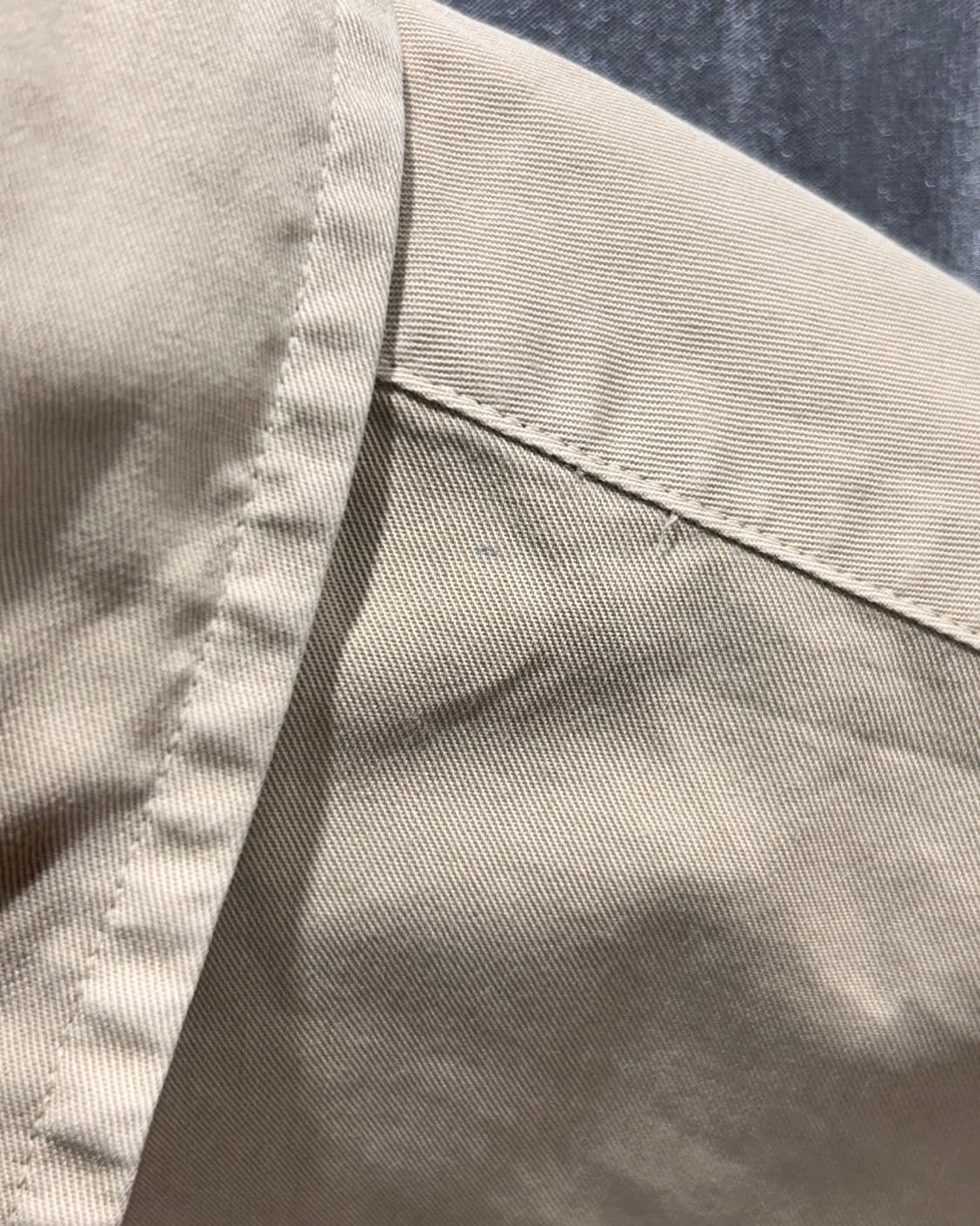 S 폴로랄프로렌 네이비 포니 클래식핏 베이지 코튼 셔츠  상품이미지7