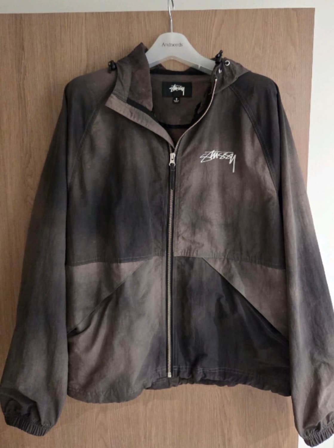 스투시 웨이브다이 비치쉘 자켓 블랙 S 상품이미지4