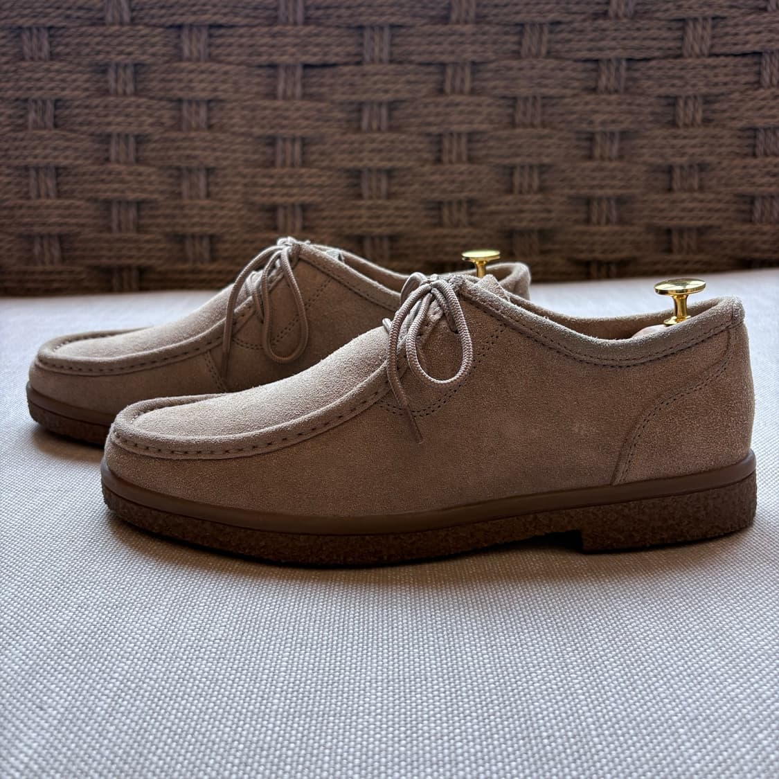 [8.5D] USA EASTLAND 카키 스웨이드 모카신 상품이미지2