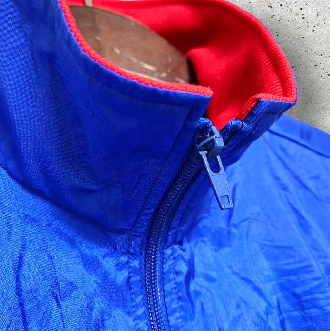 90's 데상트 일본판 아노락 블루종 바람막이 (100/L) 상품이미지3