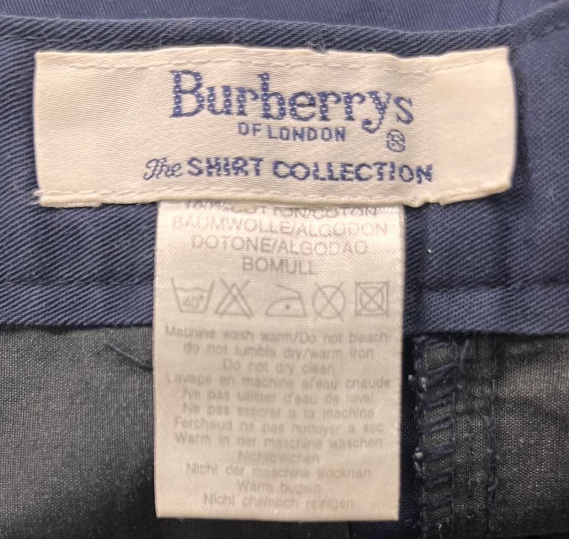 버버리 코튼팬츠 네이비 상품이미지4