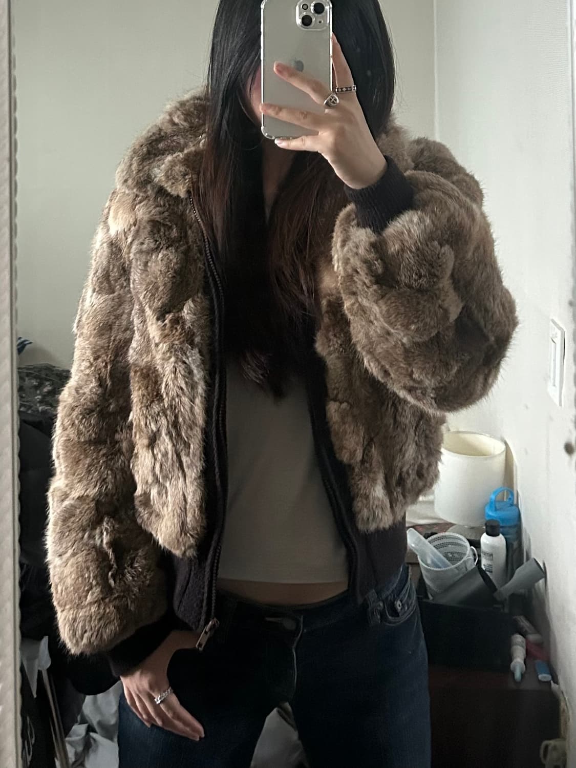 퍼자켓 리얼토끼털 상품이미지1