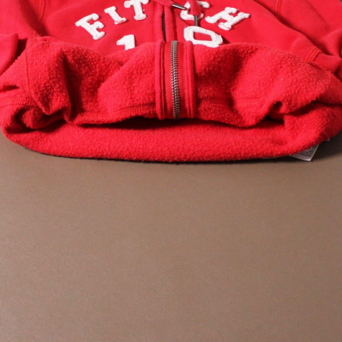 Abercrombie 아베크롬비 레드 기모 후드집업 상품이미지3