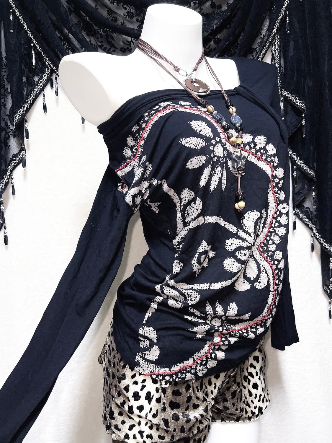 데시구알 desigual 오리엔탈 고스펑크 오네갸루 엔틱 롱슬리브 페어리 상품이미지4