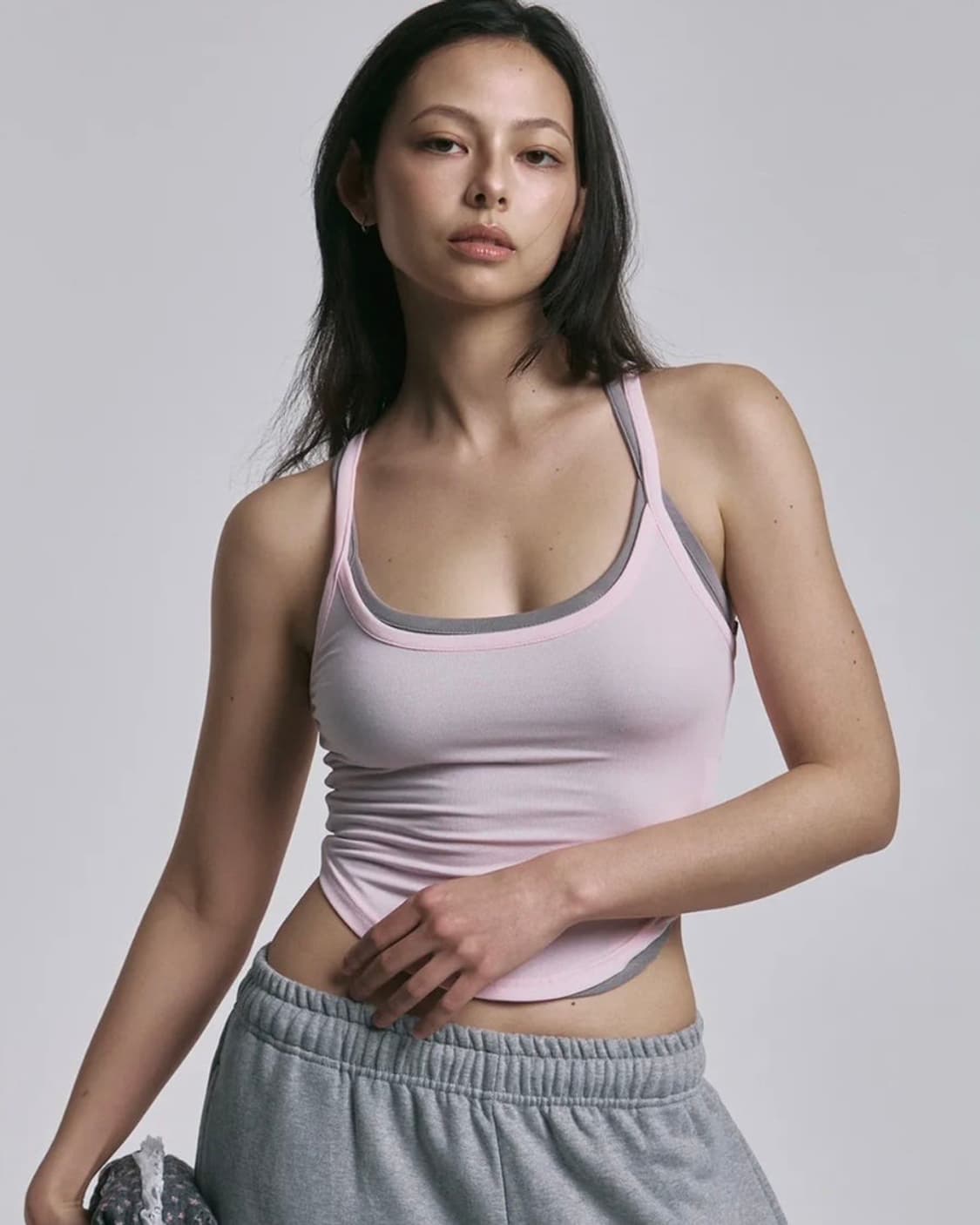 플리즈노팔로우 데일리 소프트 라운지 탱크탑 핑크 상품이미지1