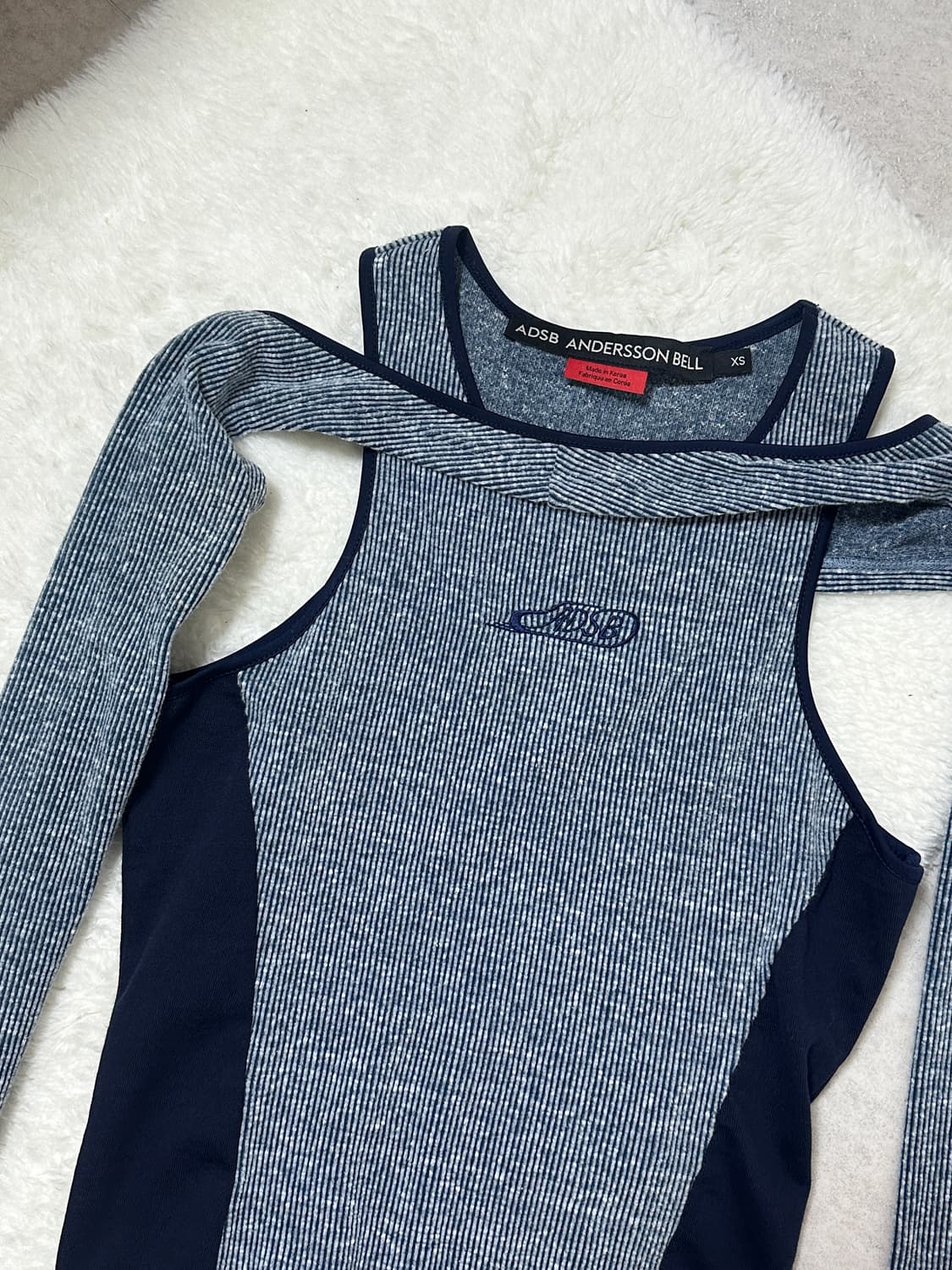 앤더슨벨 리나 컷아웃 레이어드 탑 XS  상품이미지3