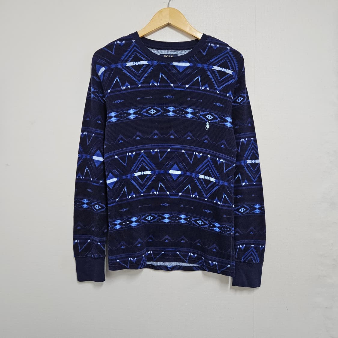 S 44) 여성 폴로 나바호 인디언 와플 니트 상품이미지1