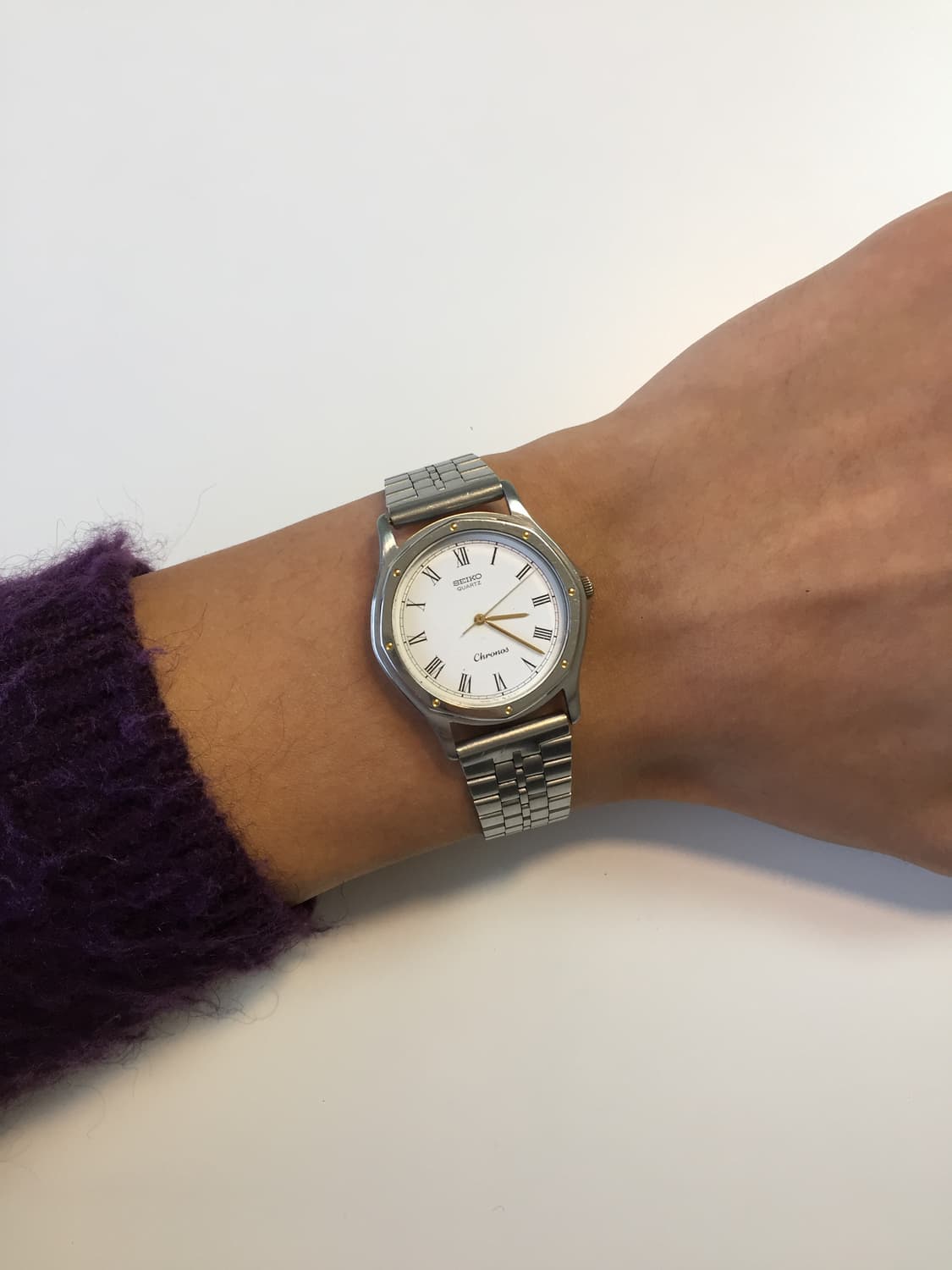 80s seiko chronos roman index combi 상품이미지3