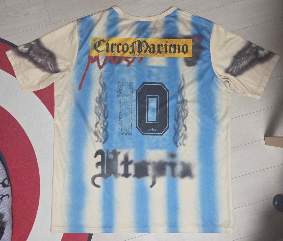 [L] 트래비스 스캇 캑터스잭 아르헨티나 사커 저지 반팔 티셔츠 상품이미지2