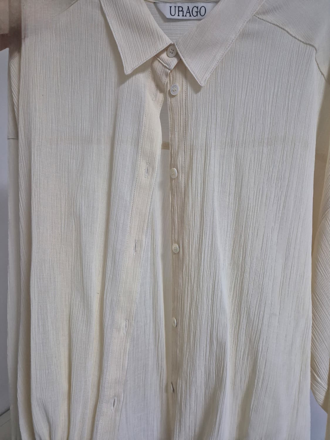 유라고 URAGO 라이트베이지 셔츠 상품이미지4