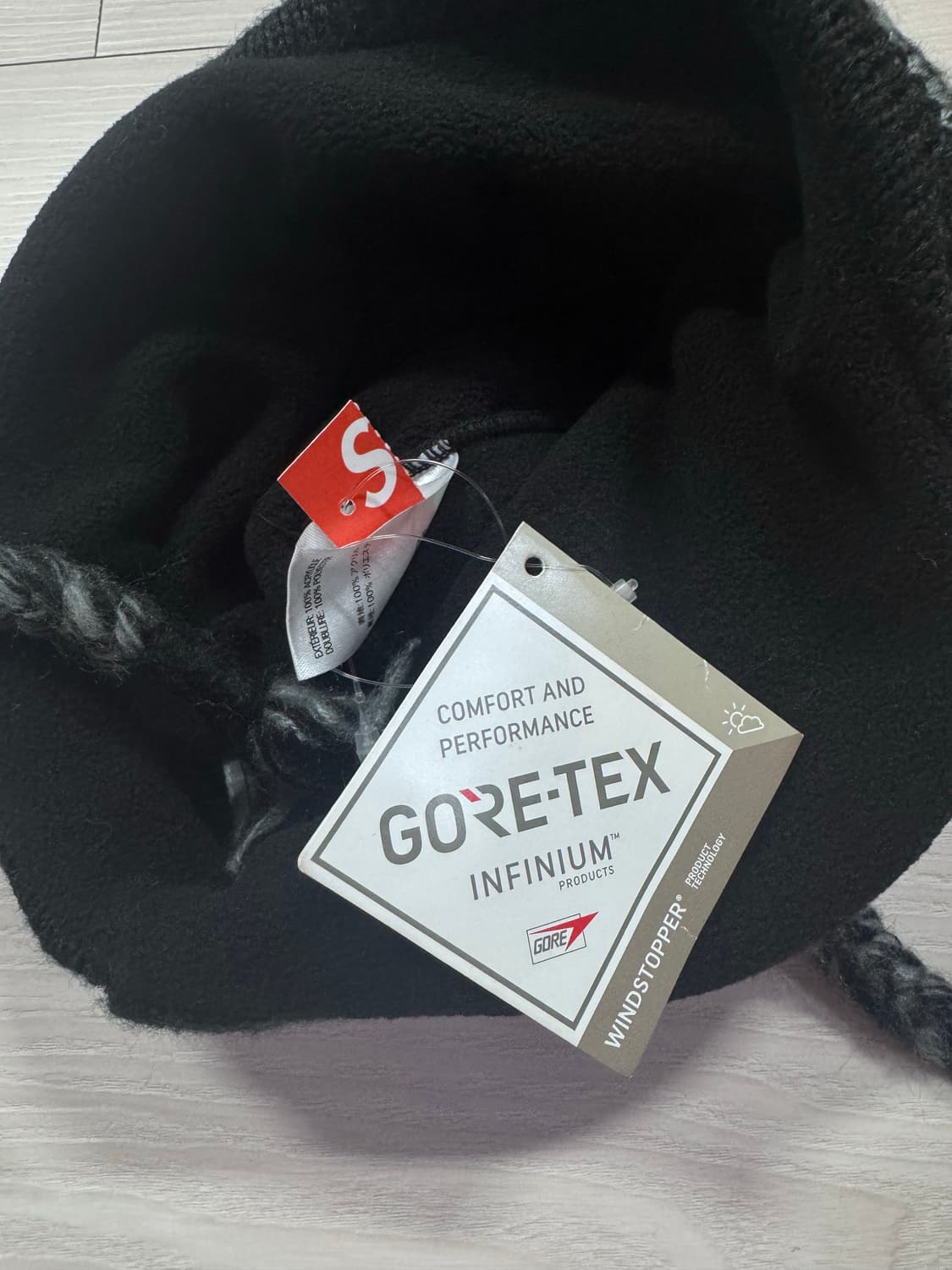 (새상품) 슈프림 고어택스 비니 블랙 상품이미지3