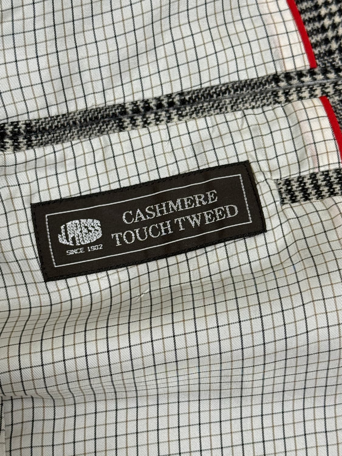 제이프레스 그레이 글렌체크 울 트위드 자켓 상품이미지4