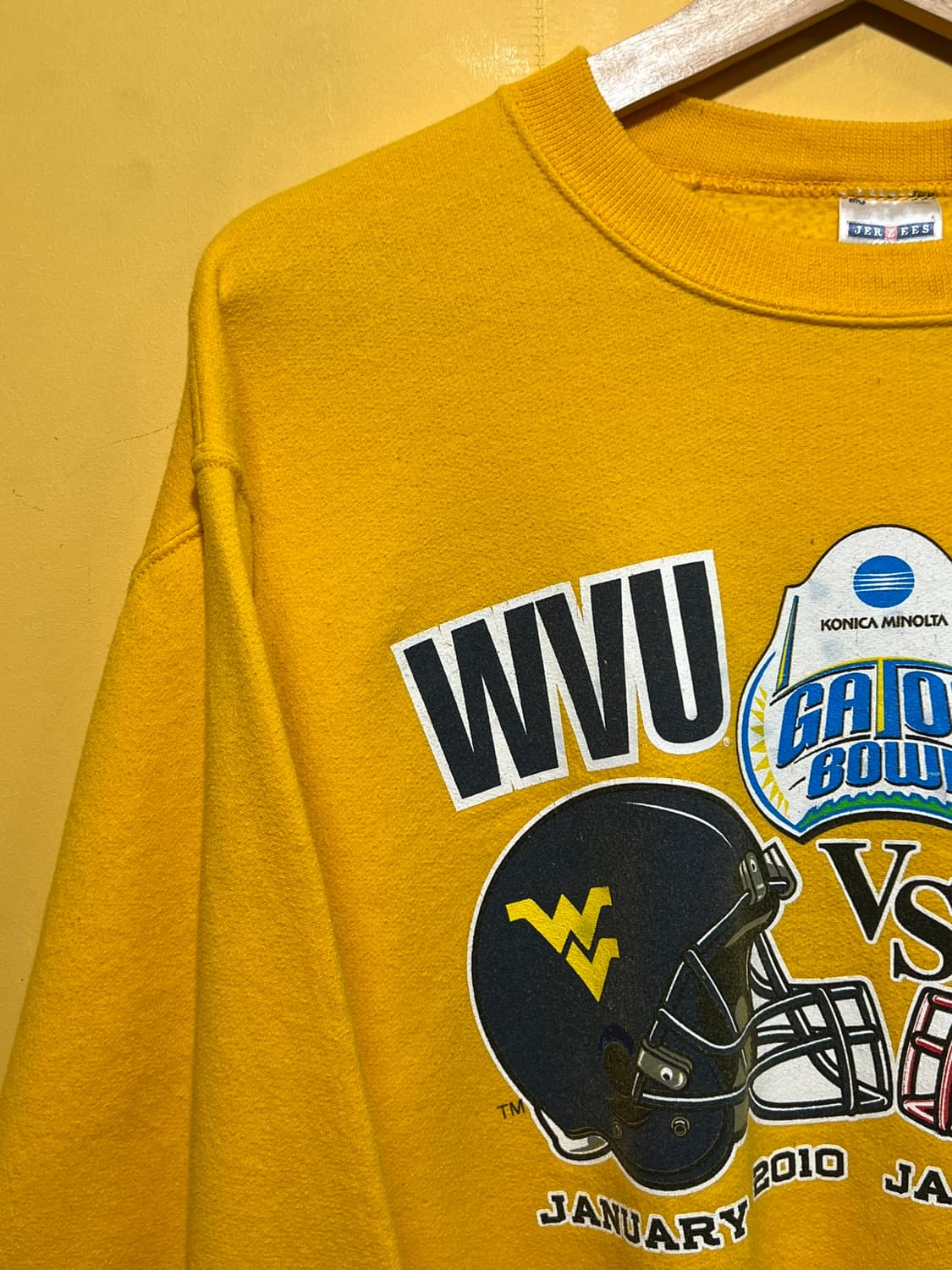 10s [S] 저지스 유니버시티 풋볼 옐로우 맨투맨 상품이미지3