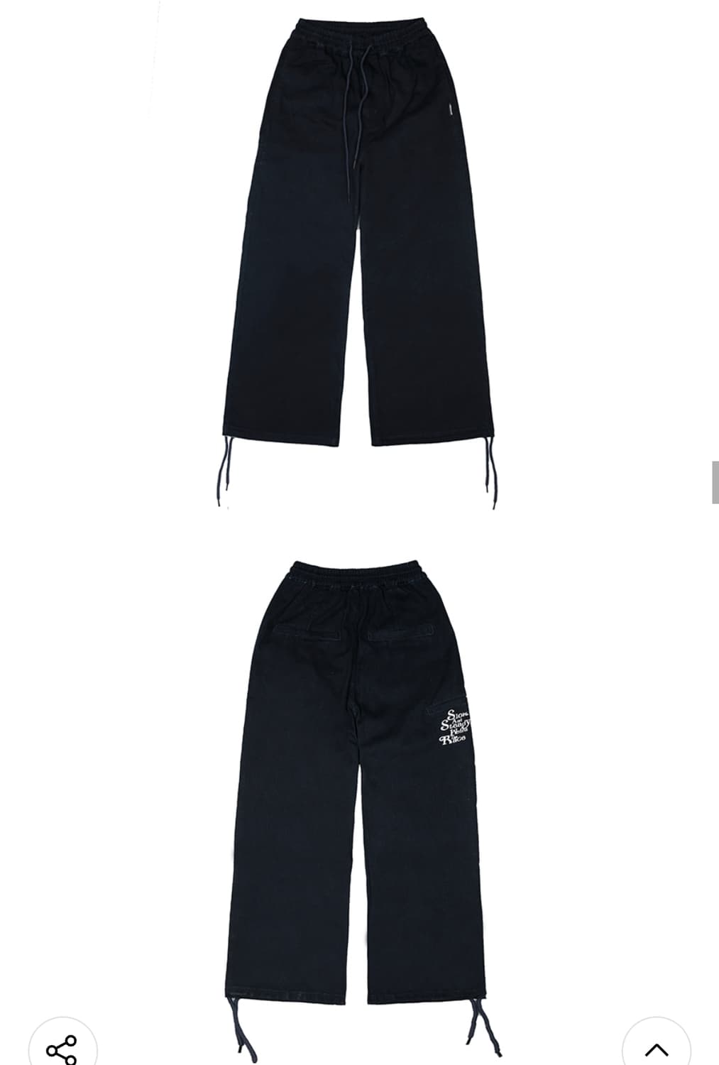 엑스톤즈 밴딩코튼팬츠(닥크네이비)M 상품이미지6