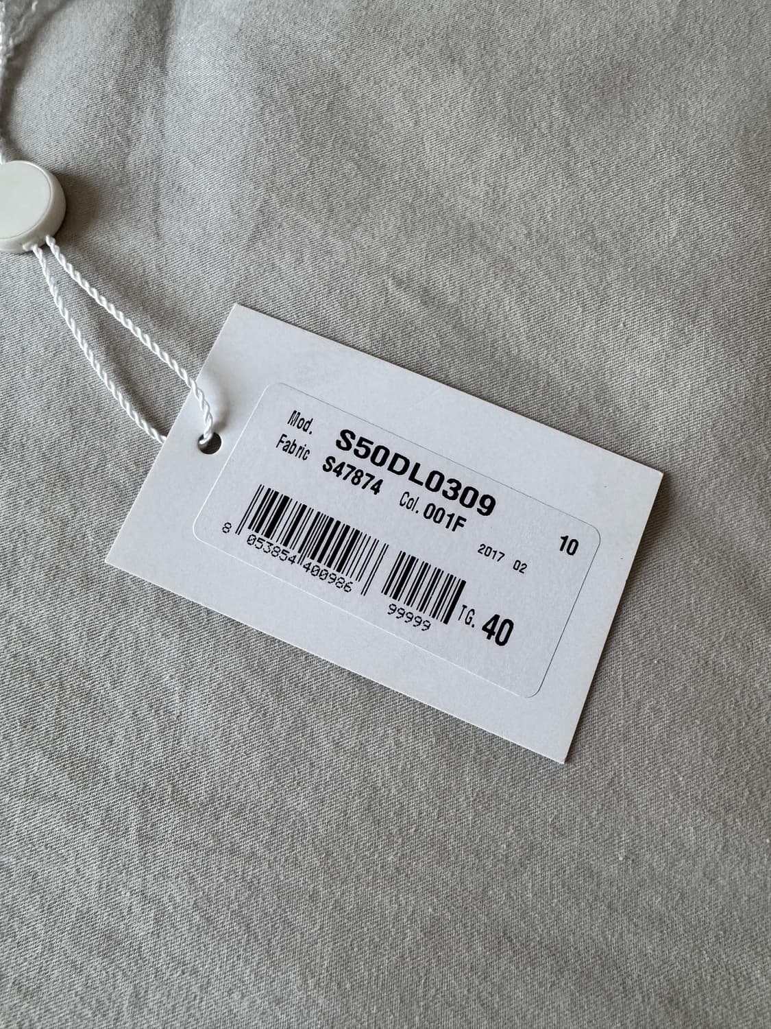 메종 마르지엘라 / 네이비 체크 스티치 셔츠 아이보리 / 40 상품이미지5