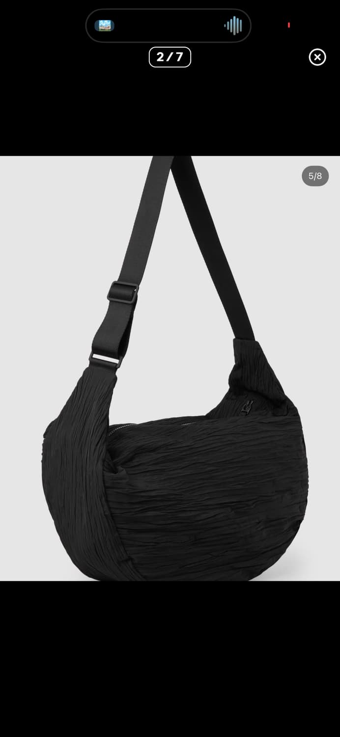 COS 코스 스모크드 크로스바디백 블랙 상품이미지4