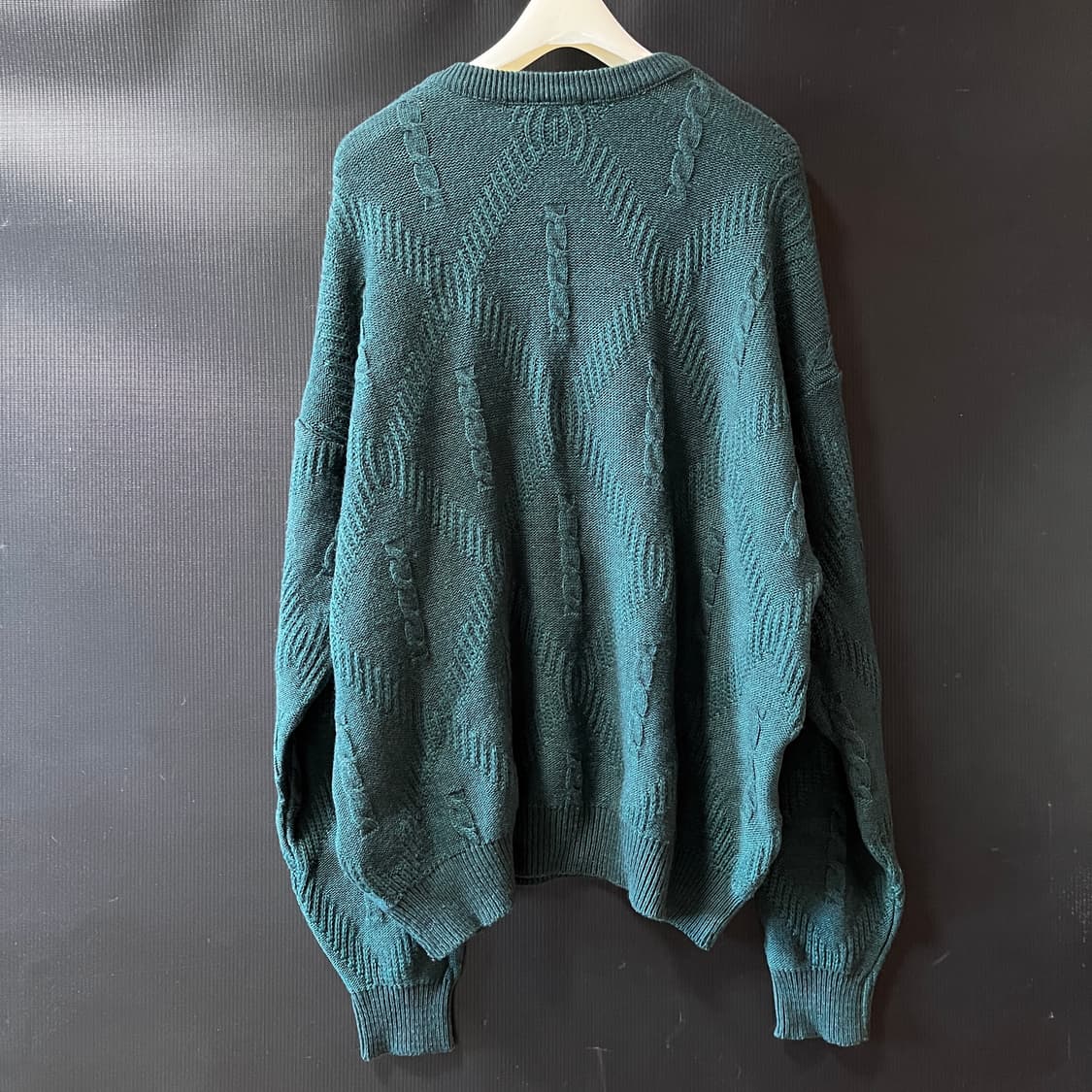 70s 라코스테 프랑스 메이드 케이블 니트  상품이미지4