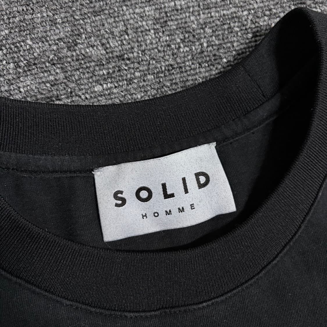 솔리드옴므 그라데이션 백로고 반팔티 상품이미지3