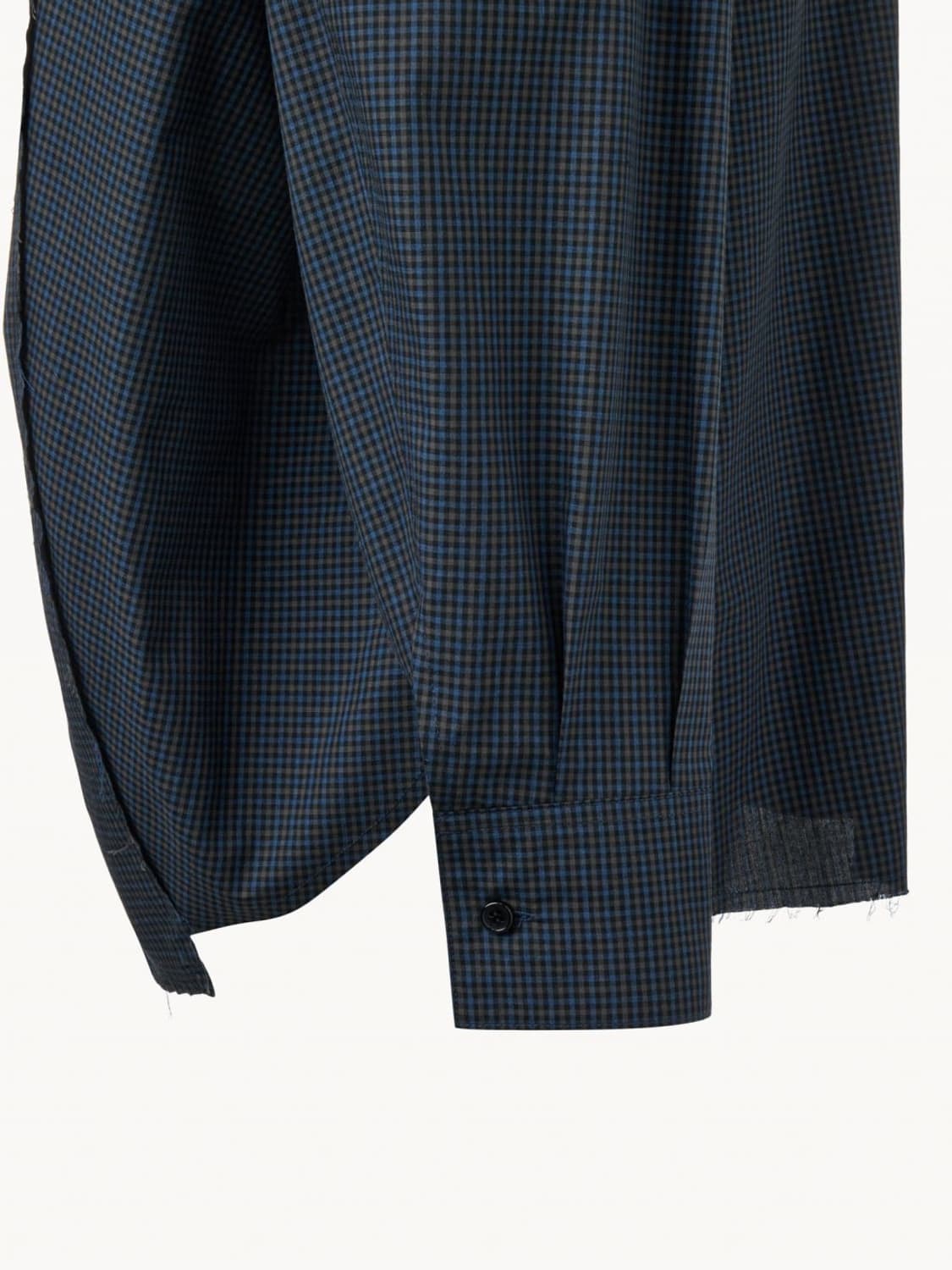 (M) Cmmawear Kogarashi 깅엄 체크 셔츠 navy 상품이미지3