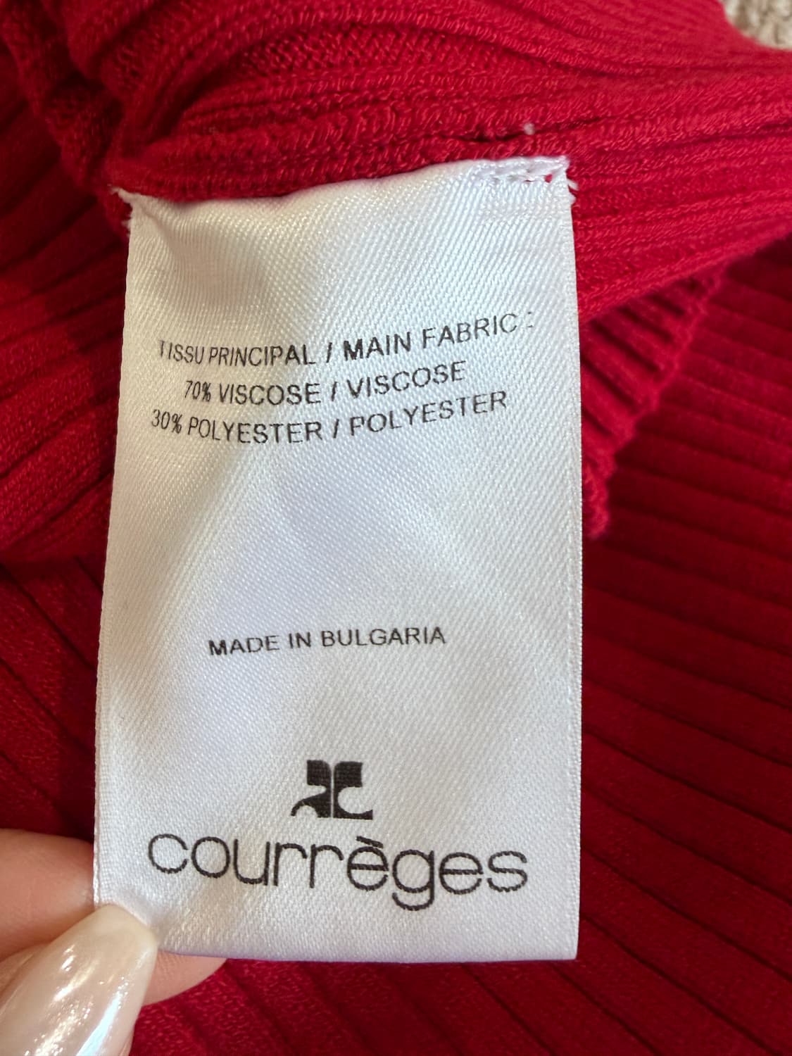 Courreges 꾸레쥬 립 탱크탑 상품이미지6