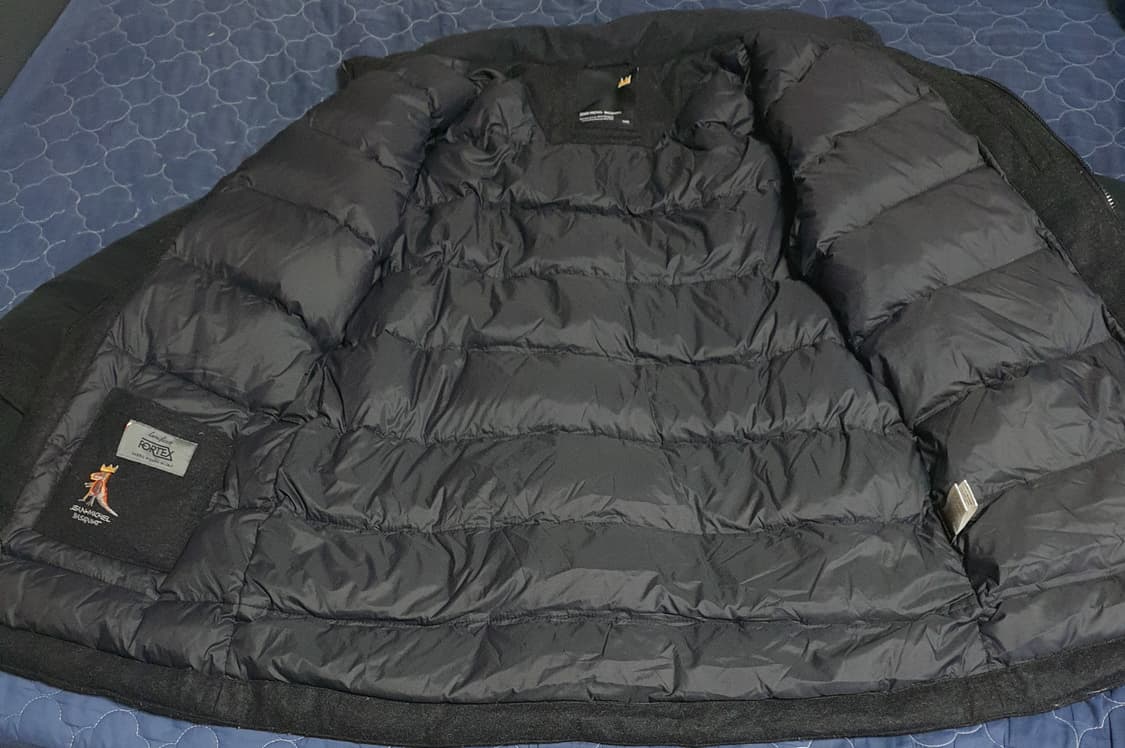 장 미쉘 바스키아 덕다운 패딩 블랙 (XL) 상품이미지2