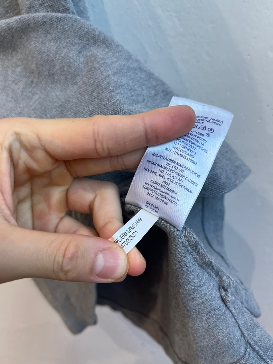 폴로랄프로렌 PK티셔츠 카라티 그레이 M 상품이미지5