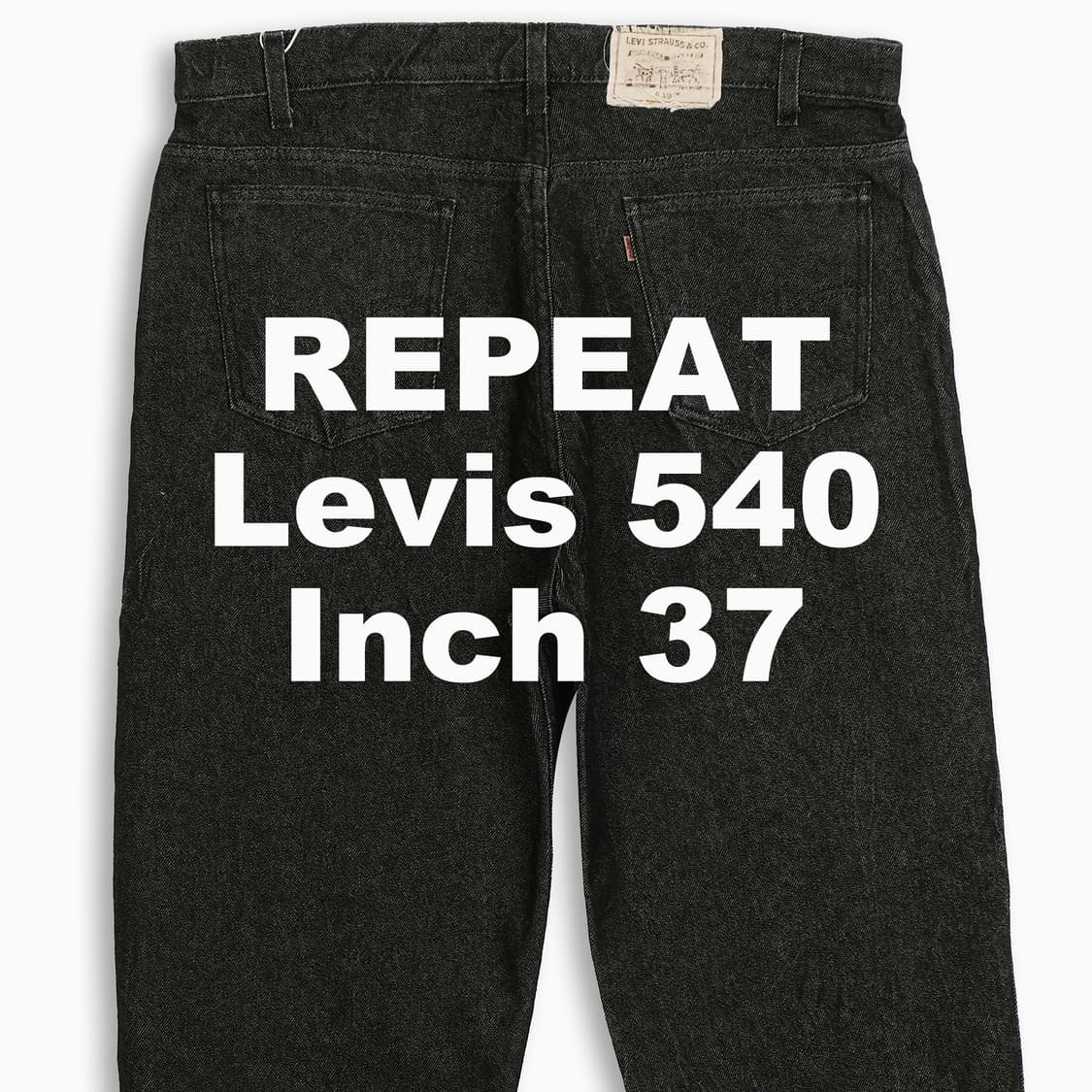 빈티지 리바이스 540 흑청 블랙진 90s 37 인치 OR5403808 상품이미지1