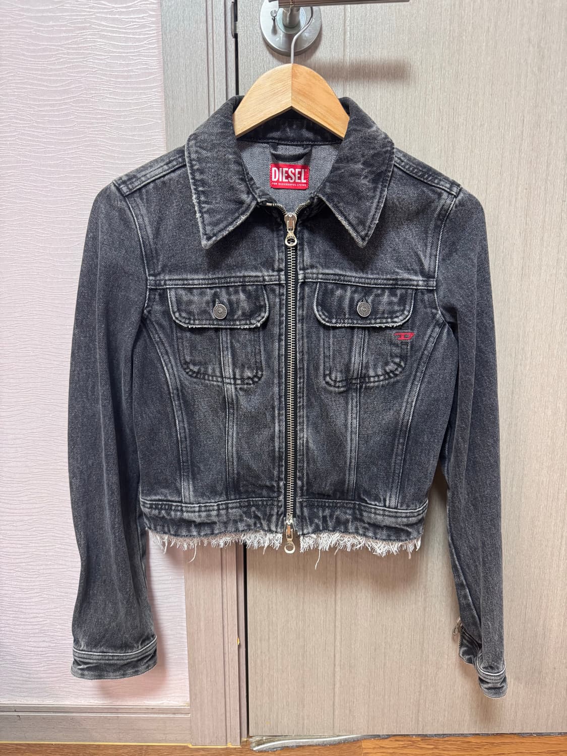 디젤 여성 흑청자켓 상품이미지1