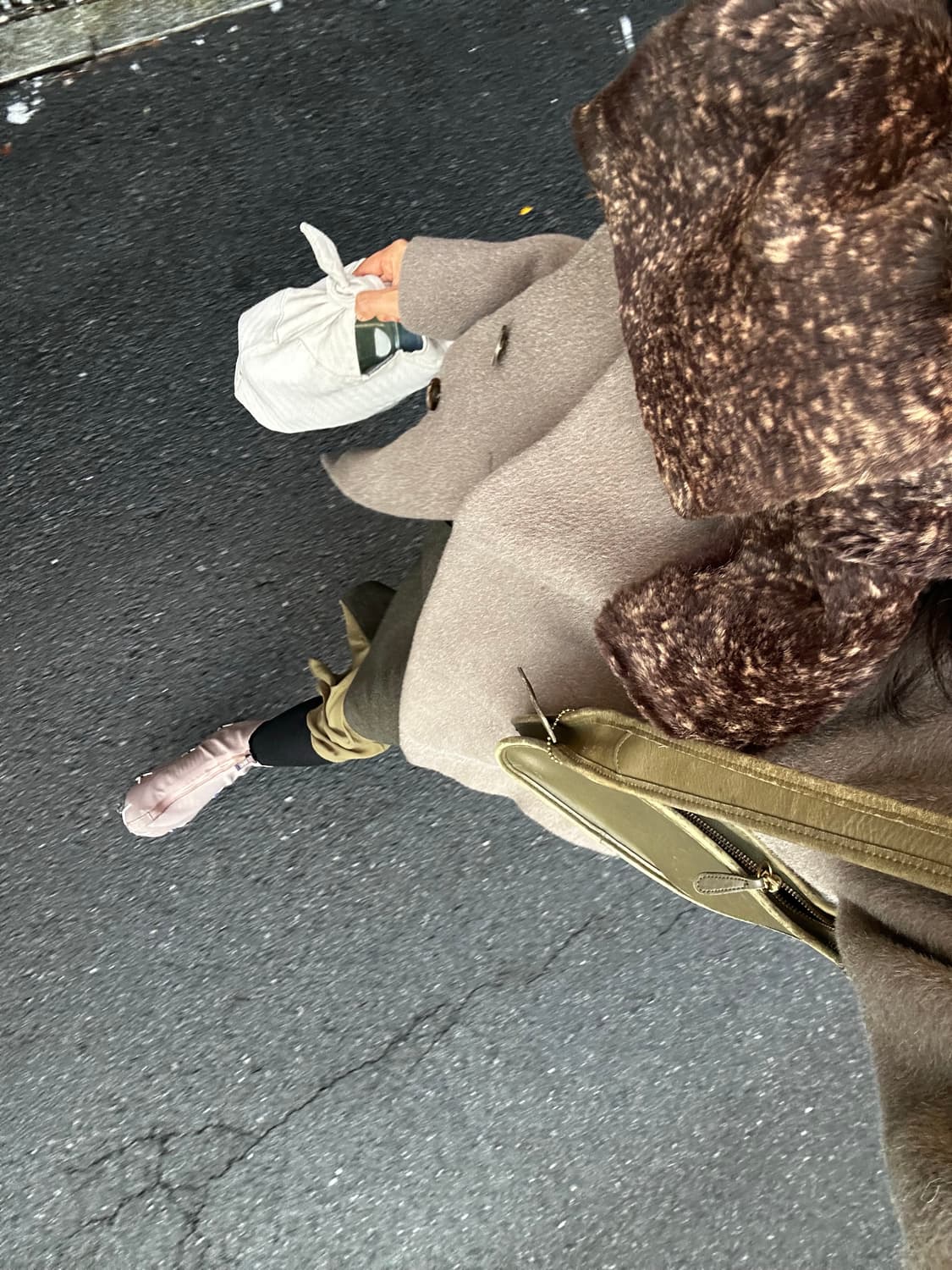 Olive green skirt 상품이미지3