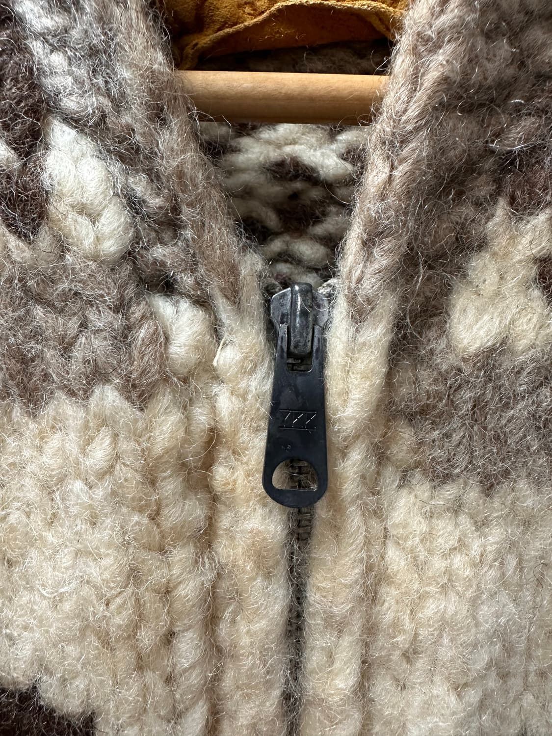 (OS)90s 캐나다 헤비울 코위찬 베스트 상품이미지3