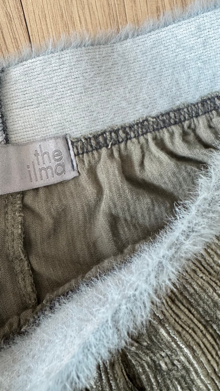 더일마 벨벳 밴드팬츠 카키 (그레이빛카키) F (44-88)   상품이미지4