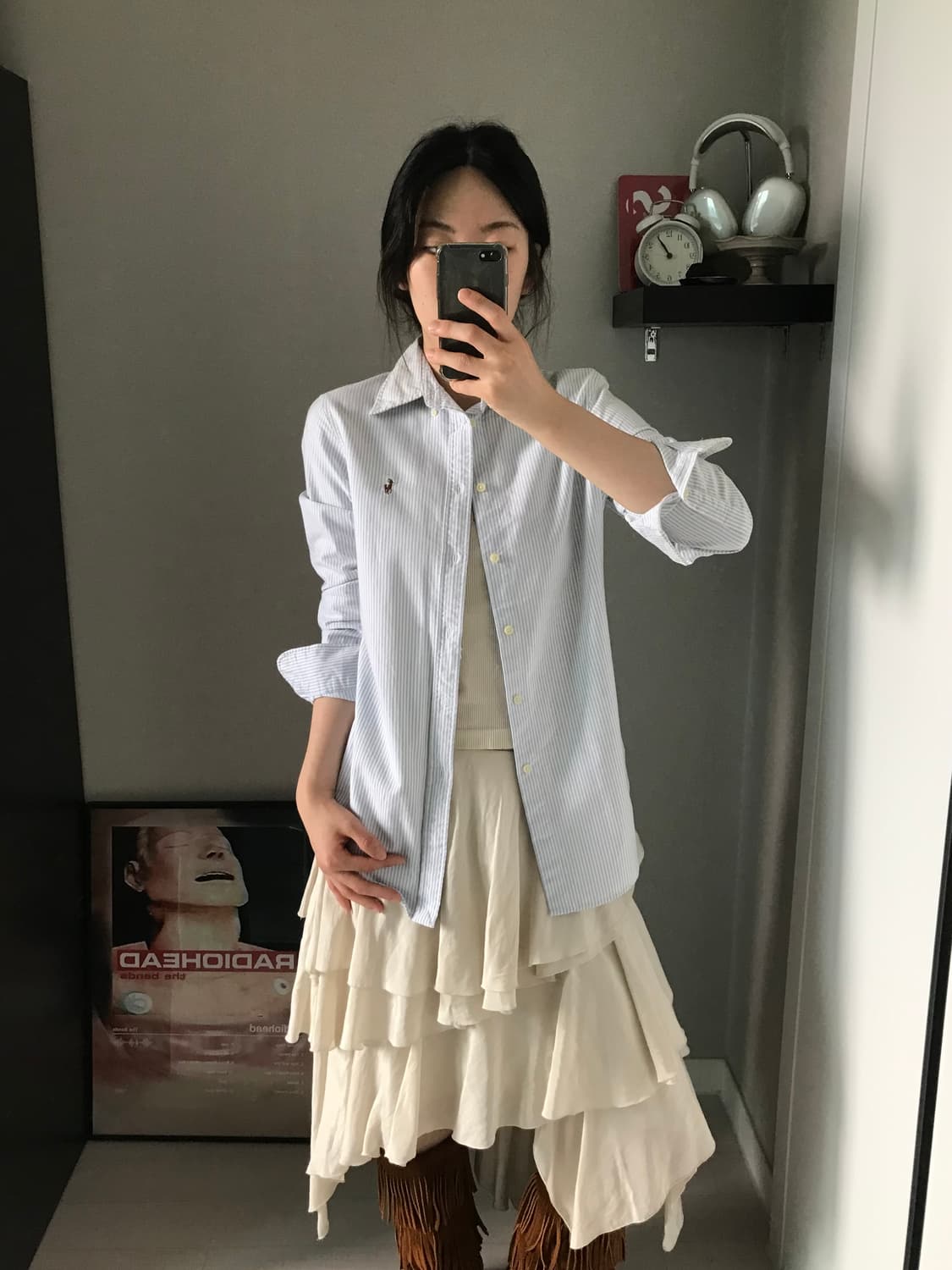 폴로 랄프로렌 포니로고 스트라이프 셔츠 상품이미지5