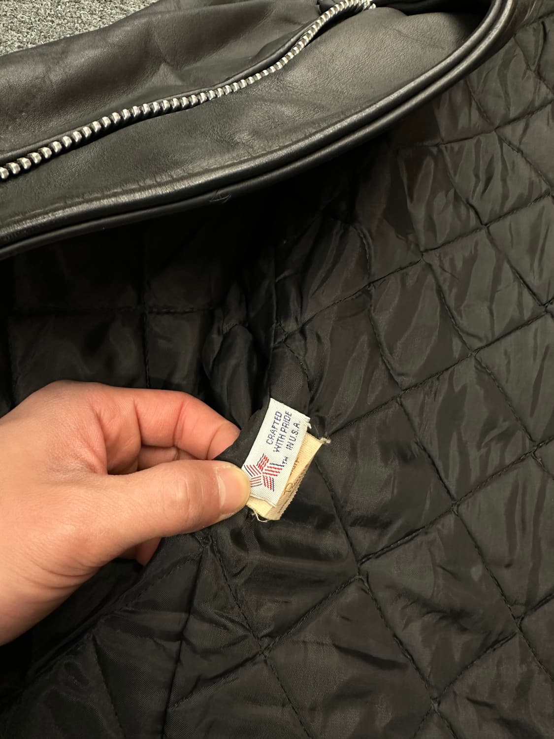 90s 쇼트 618 퍼펙토 가죽 라이더자켓 40 상품이미지8