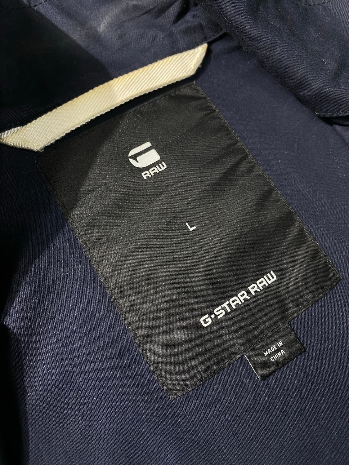 [L] G•Star Raw 지스타로우 재팬 네이비 코튼 집업 자켓 상품이미지9