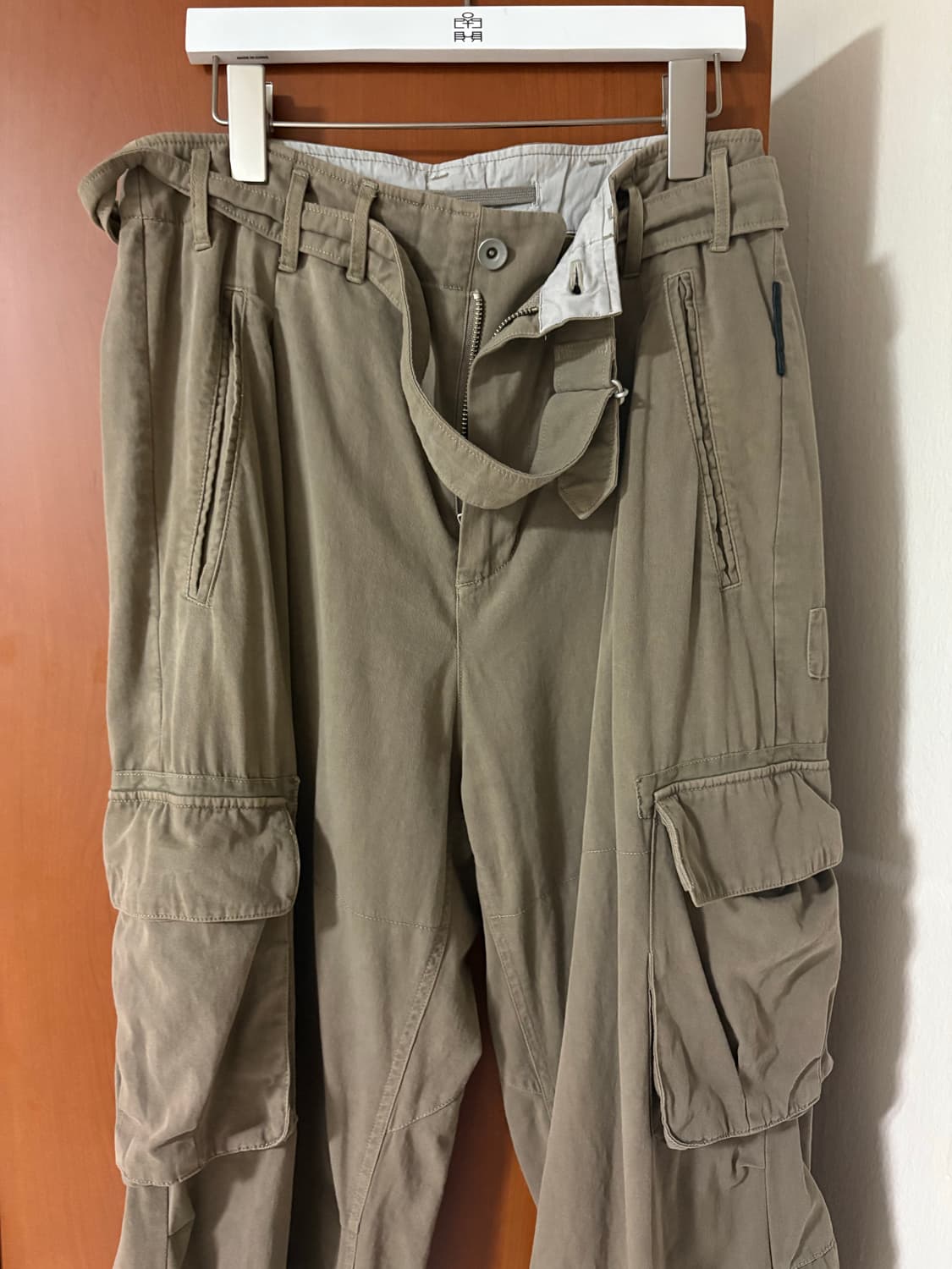 폴리테루 벨티드 카고 베이지 2사이즈 상품이미지3