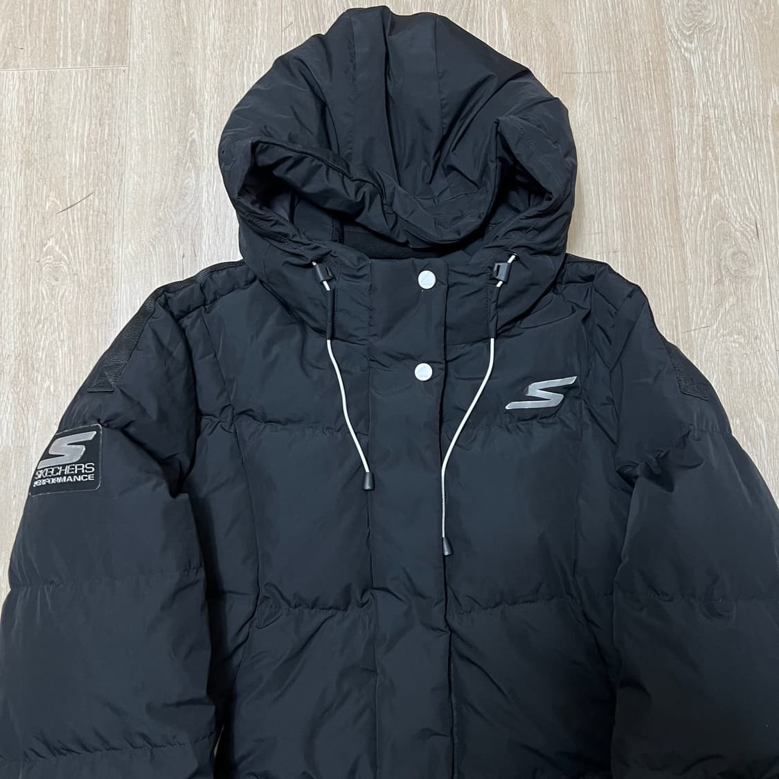 스케쳐스 남성 퍼포먼스 구스다운 후드 롱패딩 L/100  상품이미지2