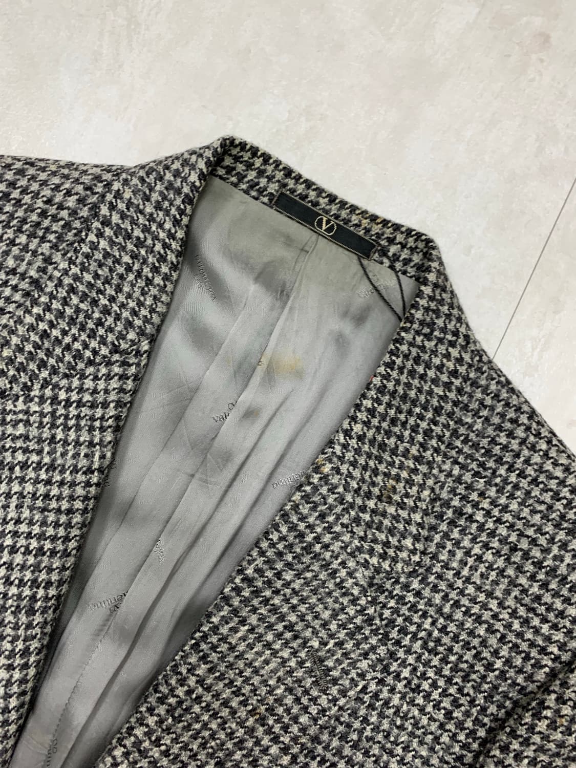 발렌티노 그레이 체크 블레이저 #281 상품이미지3