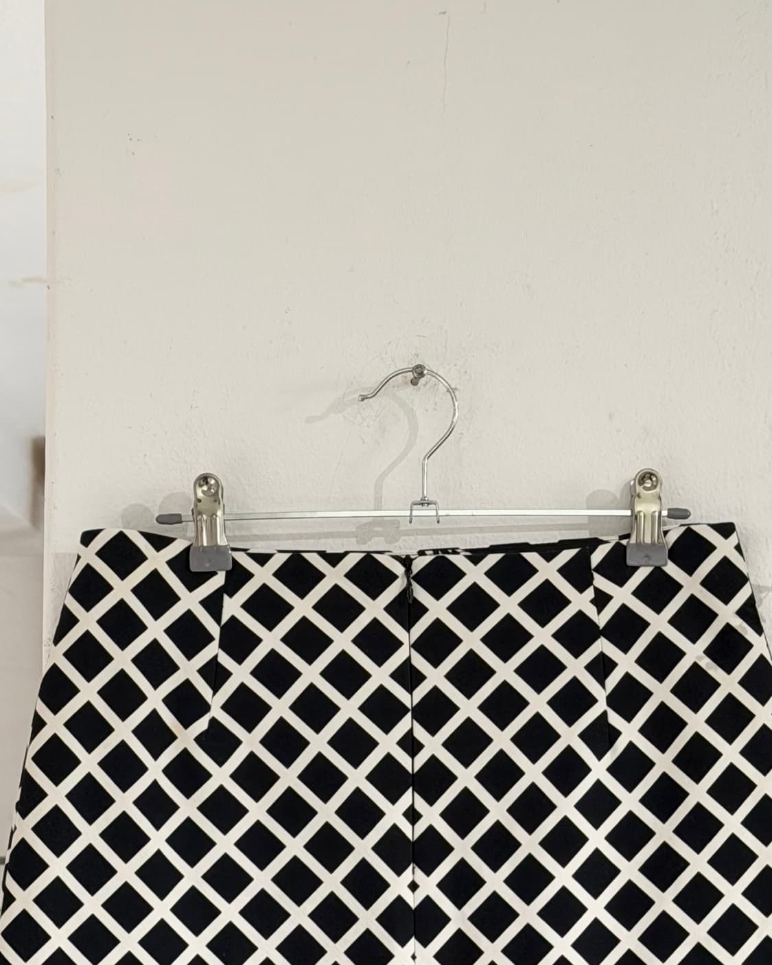 잔프랑코 페레 블랙 라티스 패턴 A라인 미니스커트 상품이미지5