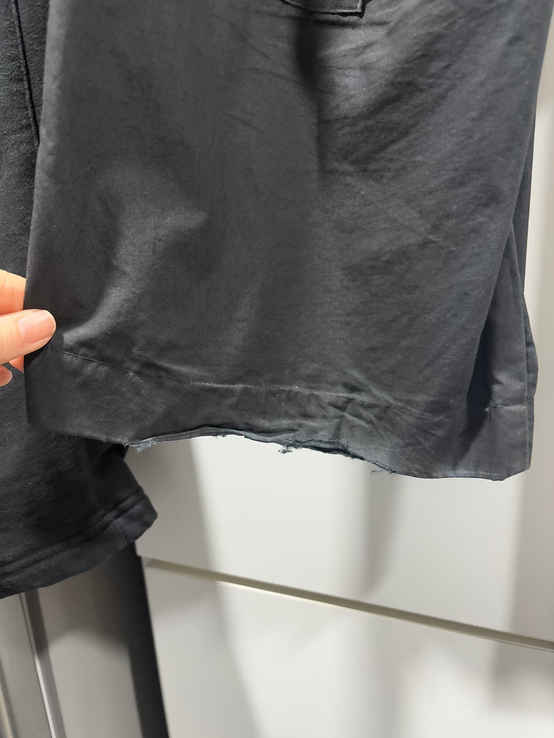 (2)해칭룸 본디지 팬츠 워시드 블랙 상품이미지4