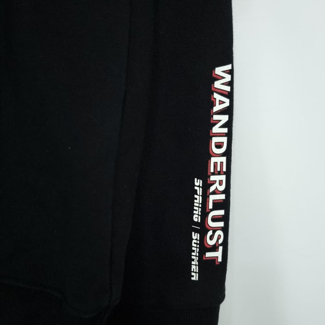 [앤더슨벨] 그래픽 프린팅 오버핏 후드티 블랙 M19007 상품이미지7