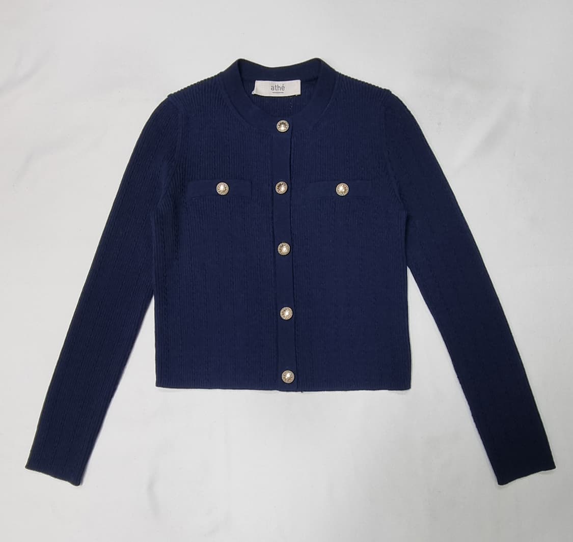 아떼 바네사브르노 골지짬임 울혼방 가디건 Free 상품이미지2